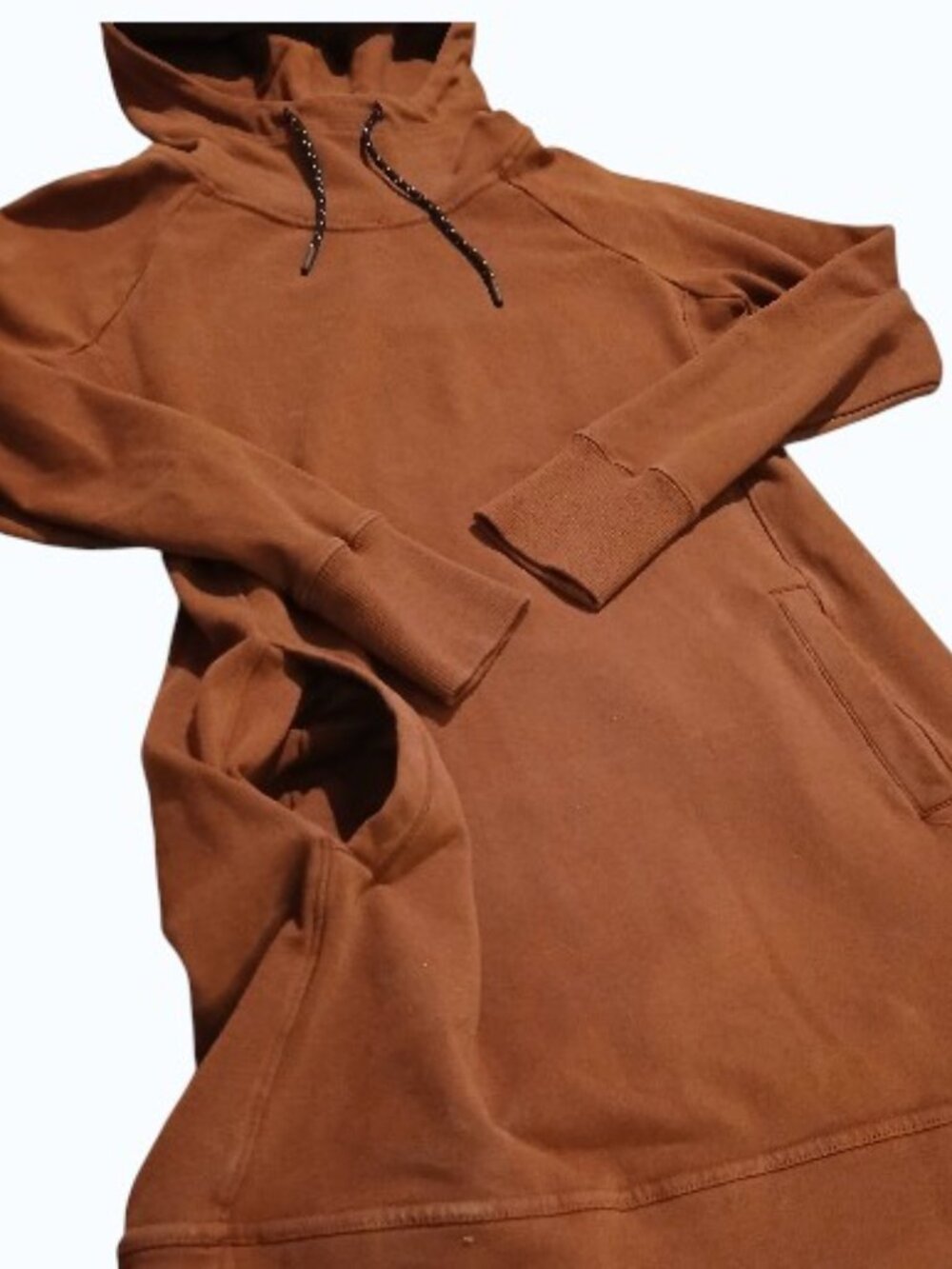 AMERICAN GIANT Cinnamon Brown Tunic Hoodie Sweatshirt - EUC - Picture 3 of 12